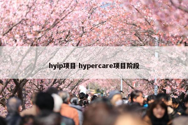hyip项目 hypercare项目阶段