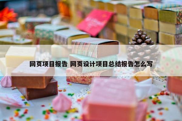 网页项目报告 网页设计项目总结报告怎么写